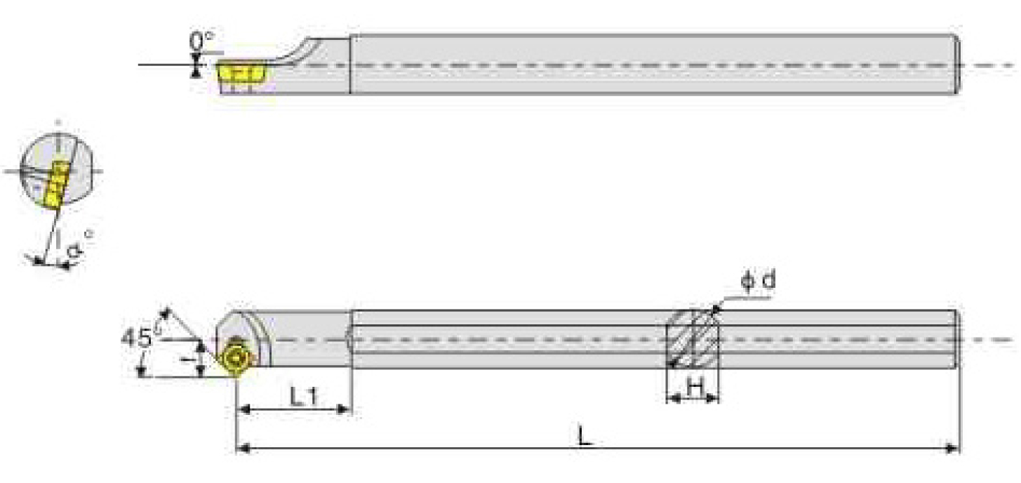 S16Q-SSSCR09 державка для внутреннего точения Deskar - фото 3
