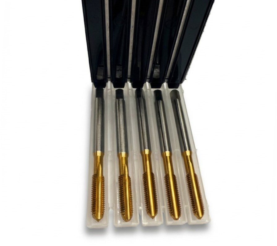 Метчик М 6х1.0 6H HSS-E TiN прямой DIN371 Deskar - фото 1