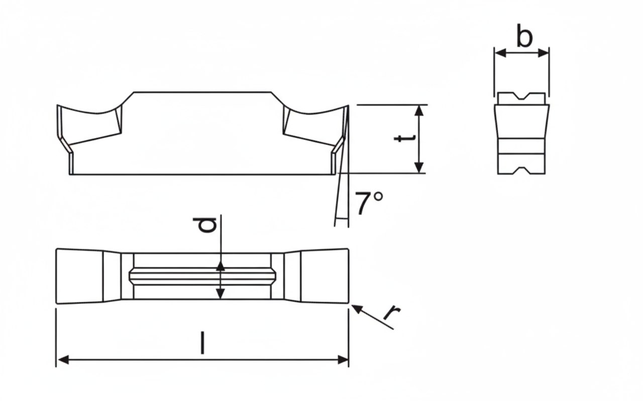 MGGN140 JM LF6018 пластина для отрезки и точения канавок Deskar - фото 1