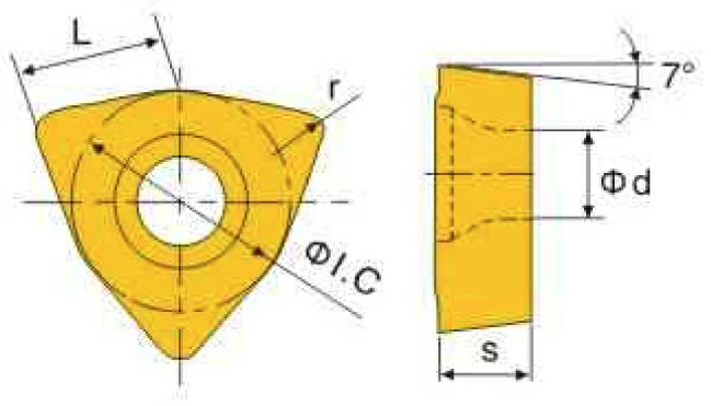 WCMX020104 SF LF6018 пластина для сверла Deskar - фото 1