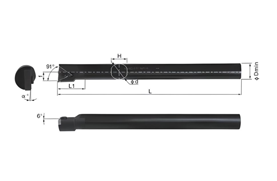 S20R-STFNR16 державка для внутреннего точения Deskar - фото 2