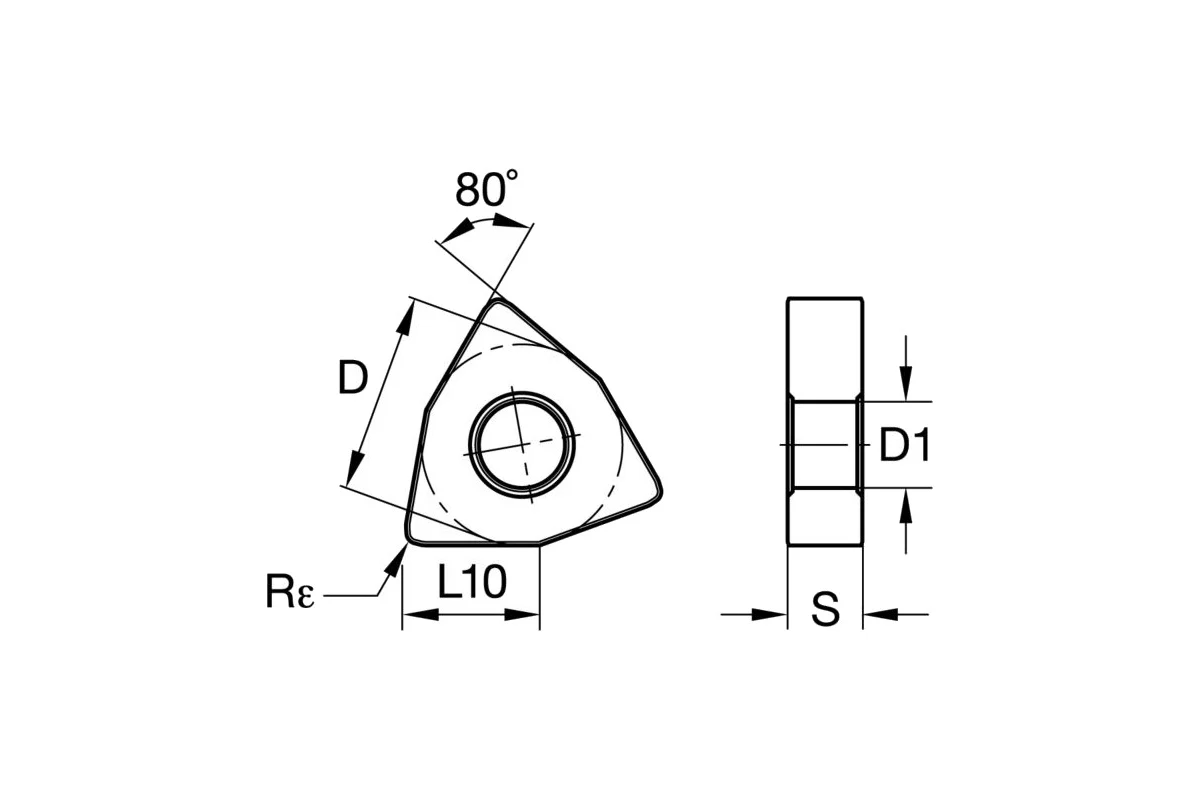 WNMG080408R-S TF9218 токарная пластина Deskar - фото 1