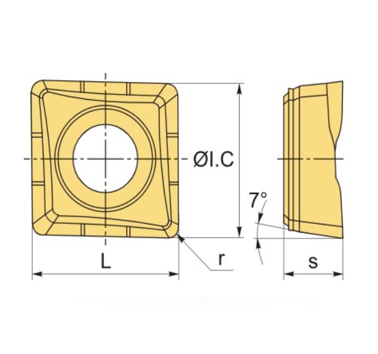 QCMT080304-CM LF6018S пластина для сверла Deskar - фото 1
