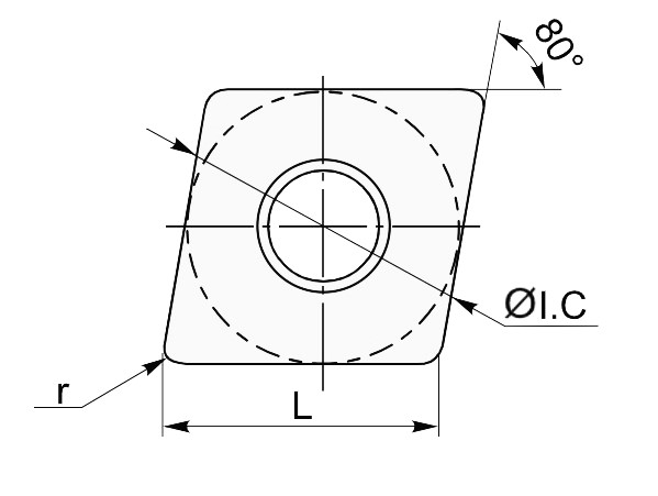 SNMG120408 MA LF6018J токарная пластина Deskar - фото 1