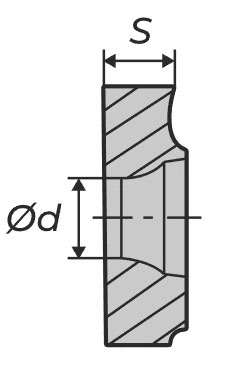 Пластины для резьбы левправаяая наружная (вид Б)