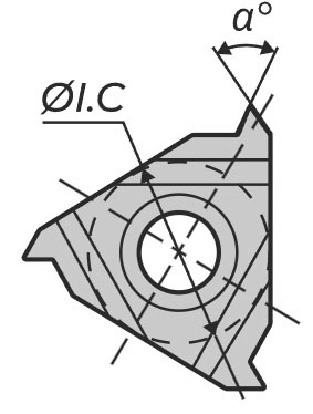 Пластины для резьбы левая наружная (вид А)