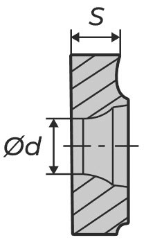 Пластины для резьбы левая наружная (вид Б)