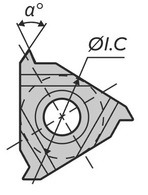 Пластины для резьбы правая наружная (вид А)